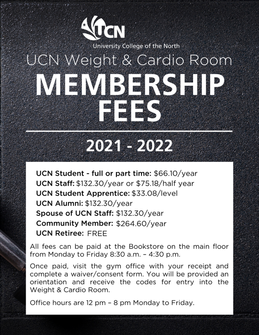 Weight Room Fees 2021 - 2022