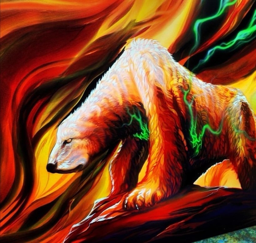 Painting of Polar Bear
