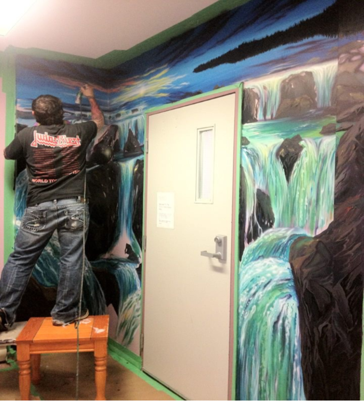 Indoor Mural at the Entrance to the Women’s Crisis Centre in Thompson, MB