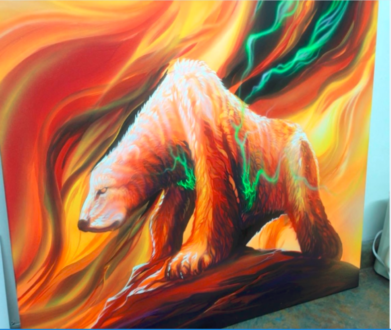 Painting of Polar Bear