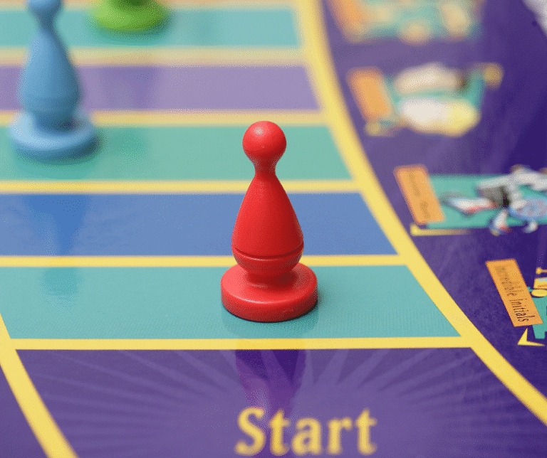 Player piece on a board game.